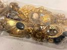 10 Plus Ounces of Gold Charms, Beads, Broken Costume Jewelry and More. This lot contains over 11 Image - 5