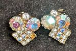 Vintage Gold Silver Tone Unmarked And Barclay Clip On Earrings. This lot includes: 
(1) Set Of Image - 1