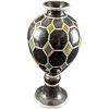 Large 20" Resin Colorful Diamond Design Vase. Is approx 9" x 9" x 20" and it weighs 8lbs. The Image - 1