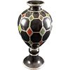 Large 20" Resin Colorful Diamond Design Vase. Is approx 9" x 9" x 20" and it weighs 8lbs. The Image - 4