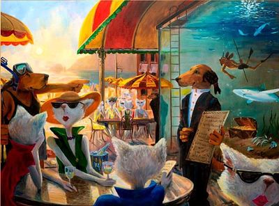 S&N Ivan Clarke "Fish Choice" Small Gicl&eacute;e. S&amp;N Ivan Clarke "Fish Choice" Small Gicl&eacute;e 