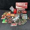 Coca Cola Advertising and Collectibles Assortment Tins Sign Coasters Cards and Accessories. Mixed Image - 7