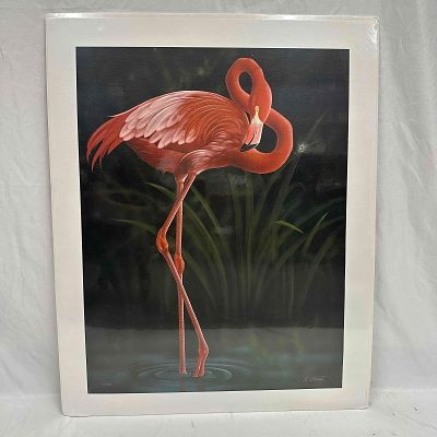 R. Giusti Pink Elegance Limited Edition Giclee Art Print Flamingo 12/150. Limited edition giclee 