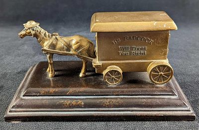 Badcock Furniture 100th Anniversary Horse-Drawn Delivery Cart. Details: This figurine is part of 