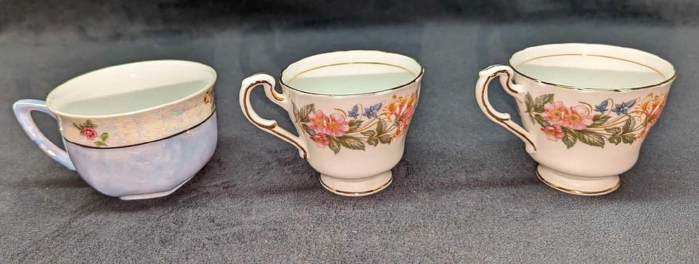 3 Fine China Paragon & German Tea Cups. 3 Fine China Paragon &amp; German Tea Cups. This lot 