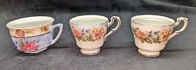 3 Fine China Paragon & German Tea Cups. 3 Fine China Paragon &amp; German Tea Cups. This lot Image - 1