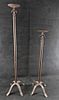 2 Home Interior Design Metal Floor Candle Holders. The tall one is approx 8" x 8" x 39". The Image - 2