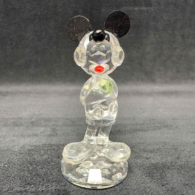Arribas Disney Birthstone Mickey August Glass Crystal Figure DMS001-Aug Figurine. This retired 