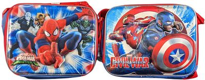Spider-Man Vs Sinister 6 and "Captain America: Civil War" Insulated Bags by Ruz". This lot 