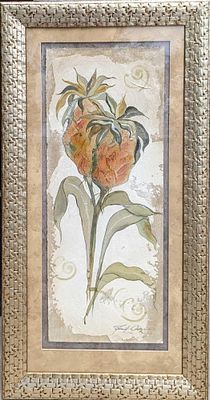 Framed Jennifer Dreznin Tropics II Mixed Media. Framed Jennifer Dreznin Tropics Mixed Media. 