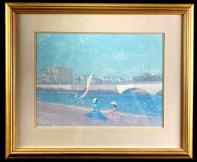 Girls on a Beach by Marion Print. This lot includes: 
(1) "Girls on a Beach" by Marion Print 