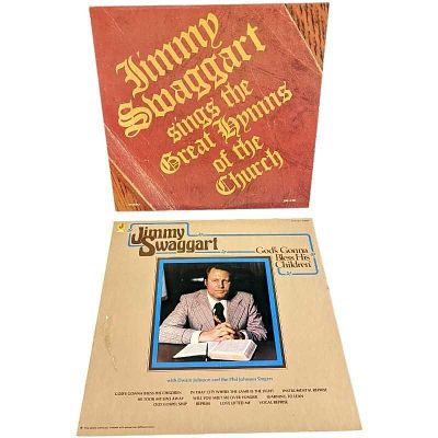 2 Jimmy Swaggart Vintage LP Records. This lot includes: 
(1) Jimmy Swaggart Sings The Great 