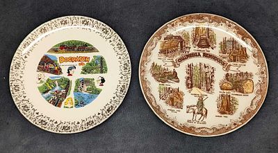 Dogpatch USA & California Redwoods Souvenir Plates. Dogpatch USA &amp; California Redwoods 