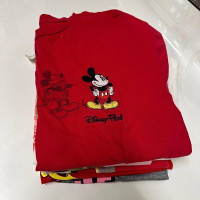 Variety Lot of Mickey Mouse Disney Tees Woman and Men T-Shirt Lot Eight. A variety of Disney 