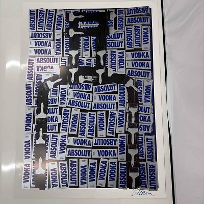 Absolut Vodka Signed by Armand Arman Lithograph. Armand Arman Absolut Lithograph Signed by the 