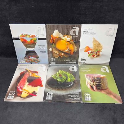 Art Culinaire International Magazine In Good Taste Issue 124-129 Lot of Six Issues. This set 