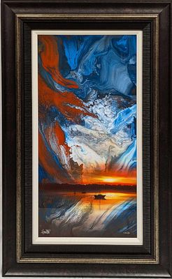 Framed S&N Howard Ashton Sail Away Print On Aluminum Roman Numbered. Framed S&amp;N Howard 