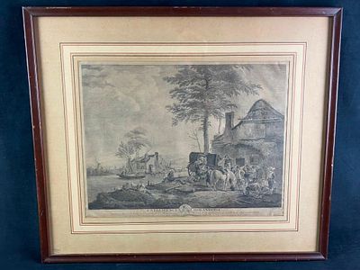 Jean Moyreau 1750 La Diligence Holandoise From 1750, La Diligence Holandoise from a series of 