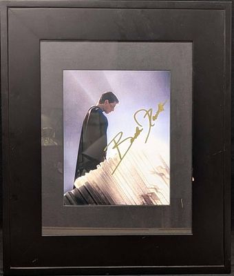 Framed Brandon Routh Autographed Superman Returns Photo. The framed photo is approx 19" x 16" x 