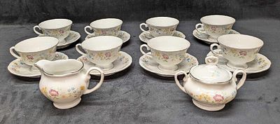 8 Sets Of Favolina Cups & Saucers & Sugar Bowl & Creamer. 8 Sets Of Favolina Cups &amp; Saucers 
