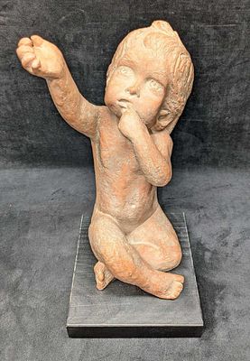 Austin Productions Baby Reaching for Mother Sculpture. This is approx 7 7/8" x 9" x 16" and it 