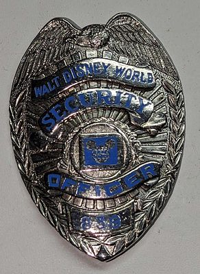 Early 1980s Disney World Security Badge 839. Is approx 2 1/4" x 1/4" x 3 1/4" and it weighs 