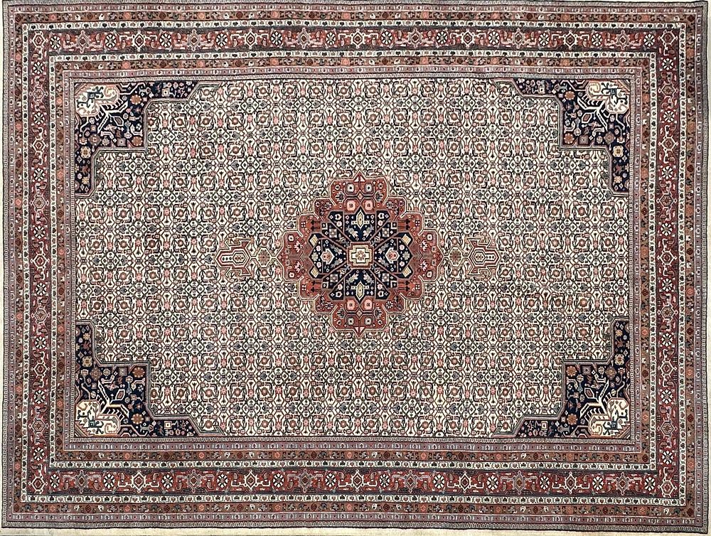 Lot 261: Tribal Style Pattern Design Persian Machine Knotted 10 x 14 Large Area Rug R155