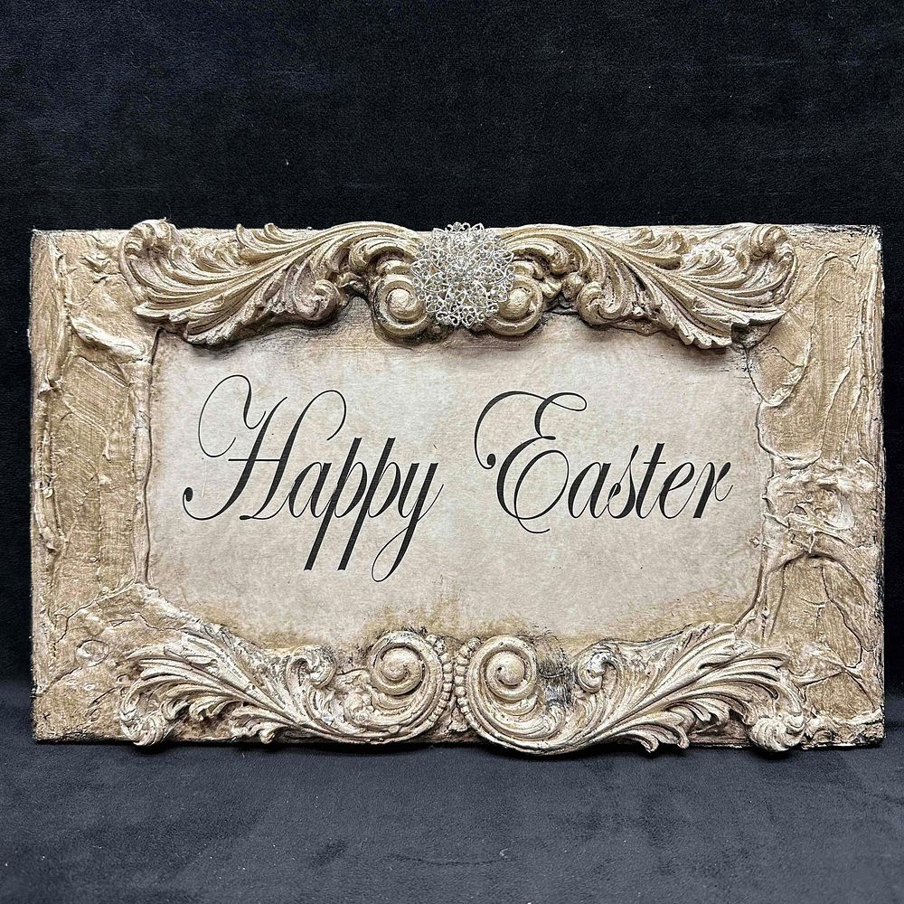 Lot 271: Michelle Butler Designs Happy Easter Plaque