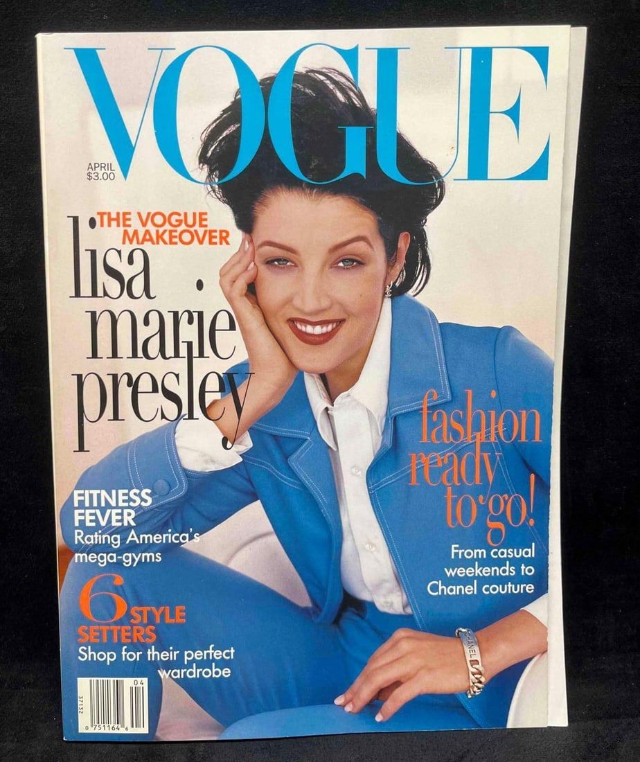 Lot 272: Vintage Vogue April 1996  Lisa Marie Presley The Vogue Makeover