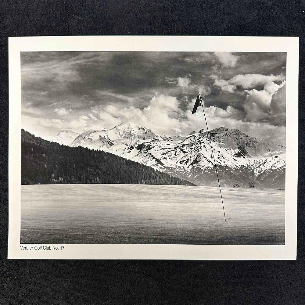 Lot 158: Verbier Golf Club No. 17 Black and White Golf Photography Print