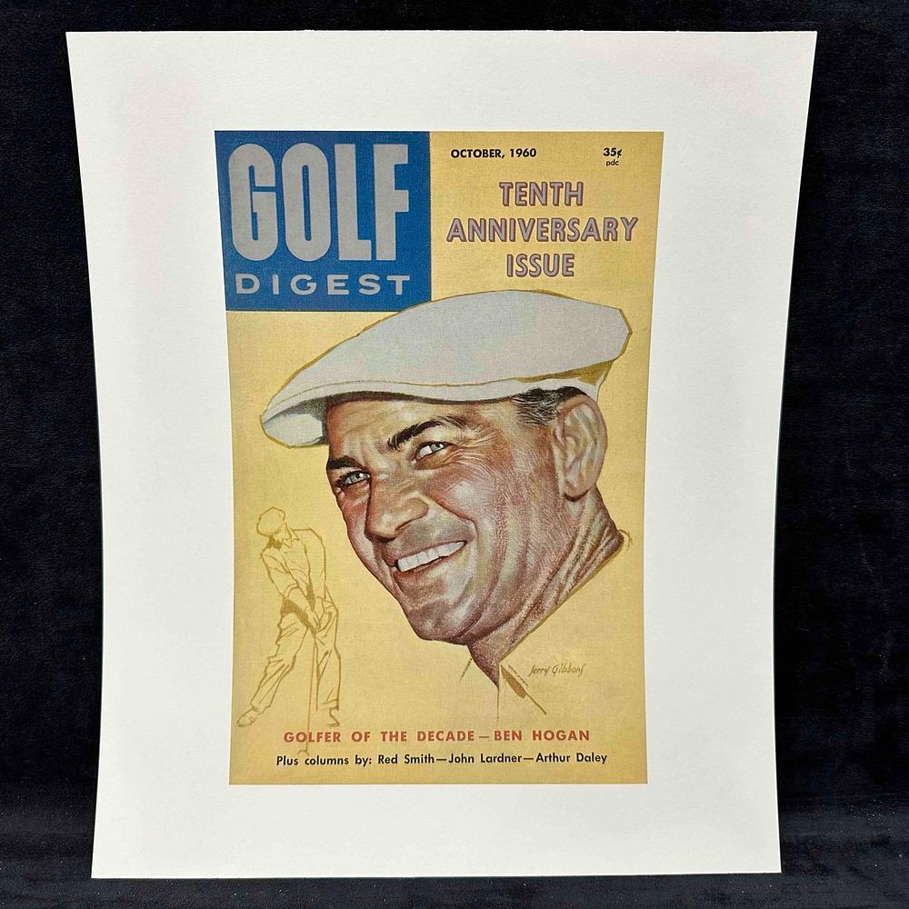 Lot 160: October 1960 Golf Digest Magazine 10th Anniversary Issue Ben Hogan Golfer Cover Reprint