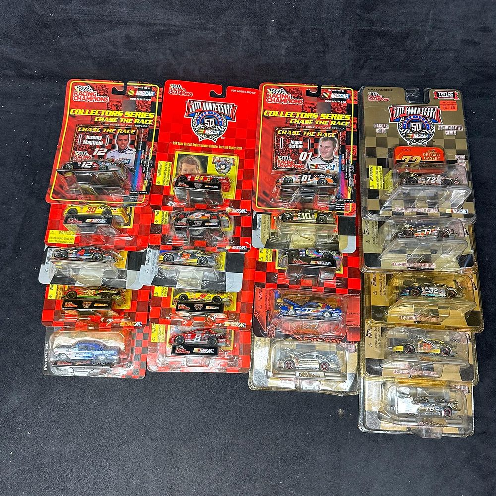 Lot 171: Twenty Car Lot Racing Champions NASCAR 1:64 Diecast Cars Collectors Series and 50th Anniversary