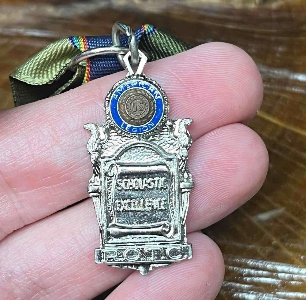 Lot 218: Vintage American Legion Scholastic Excellence Medal ROTC