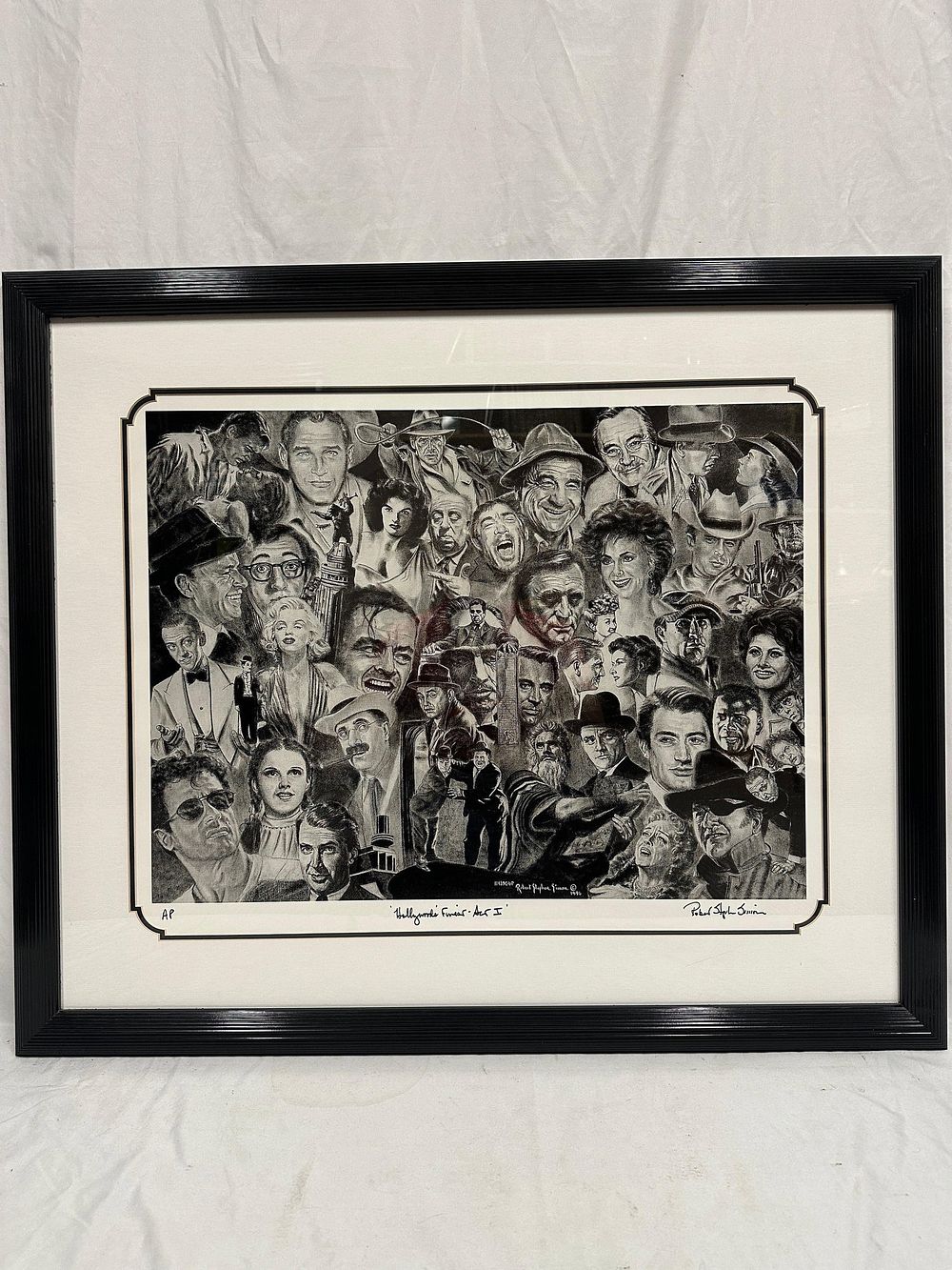 Lot 252: Robert Stephen Simon Hollywood’s Finest Act I Artist Proof Lithograph