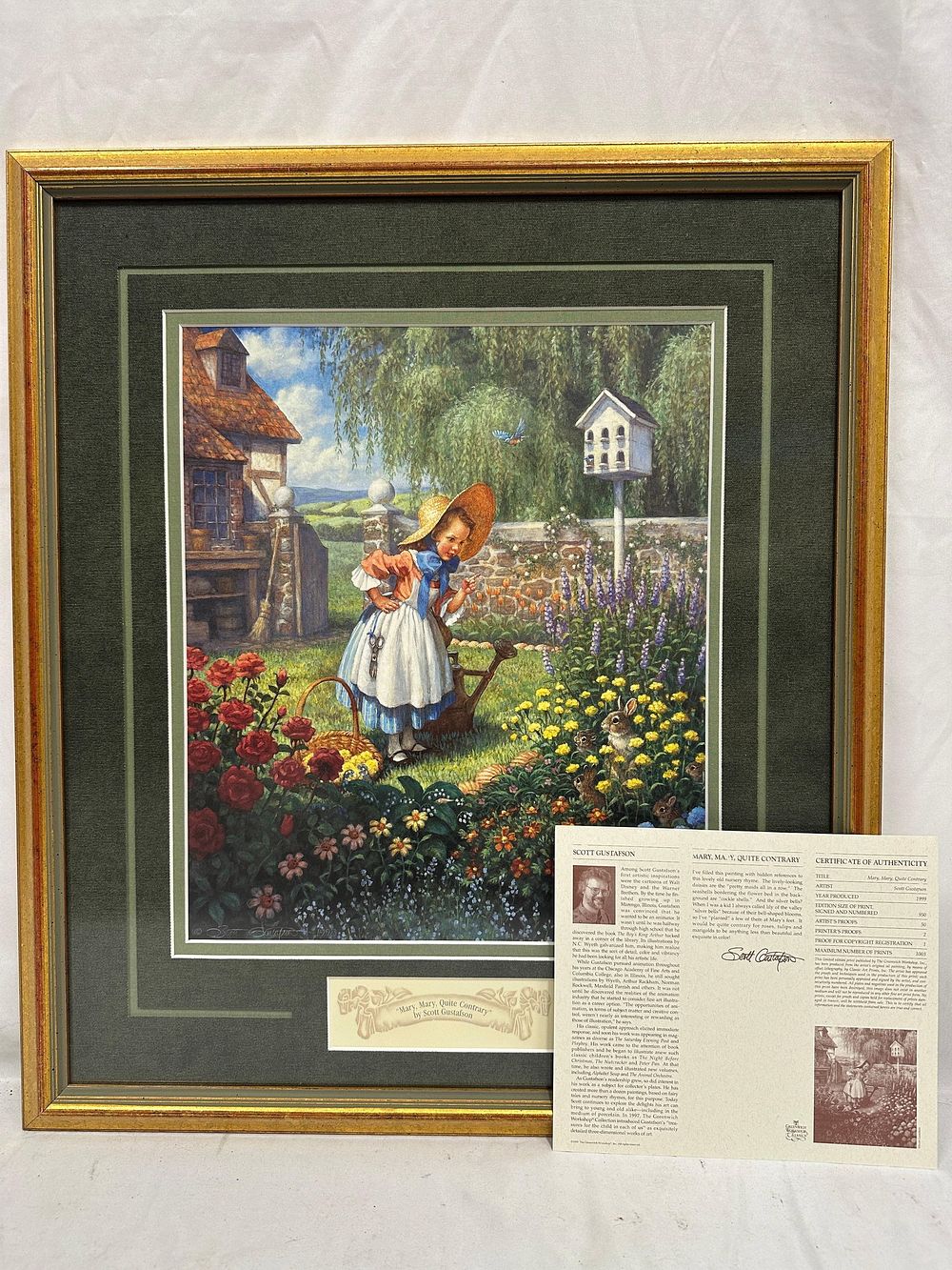 Lot 264: Scott Gustafson Mary Mary Quite Contrary Signed and Numbered Art Print
