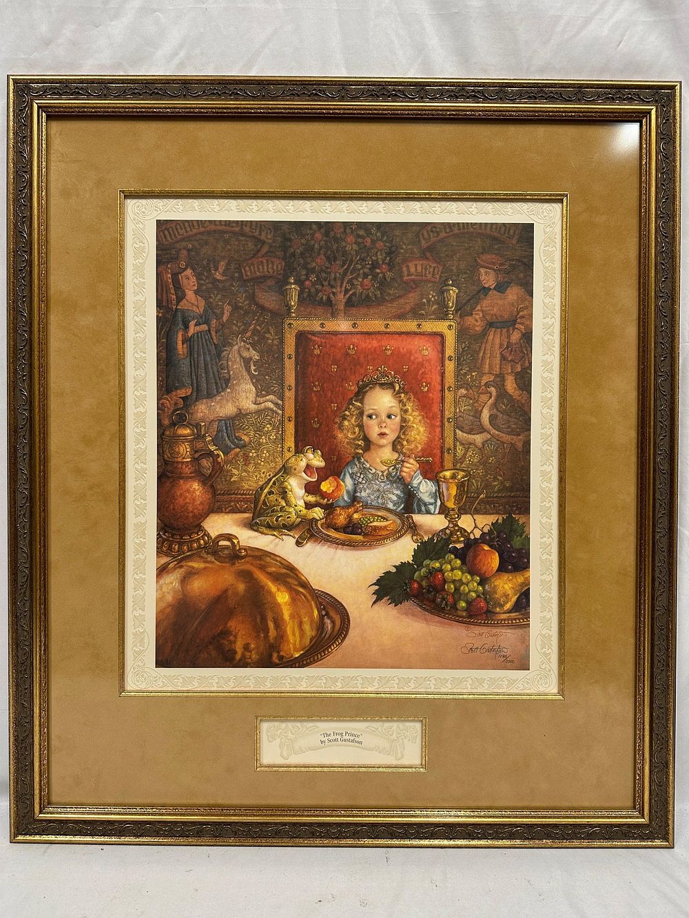 Lot 294: Scott Gustafson The Frog Prince Signed and Numbered Framed Print