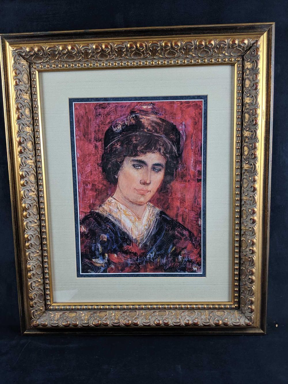 Lot 299: The Young Lorenzo by Edna Hibel Exclusive Framed Print Edition of 2000