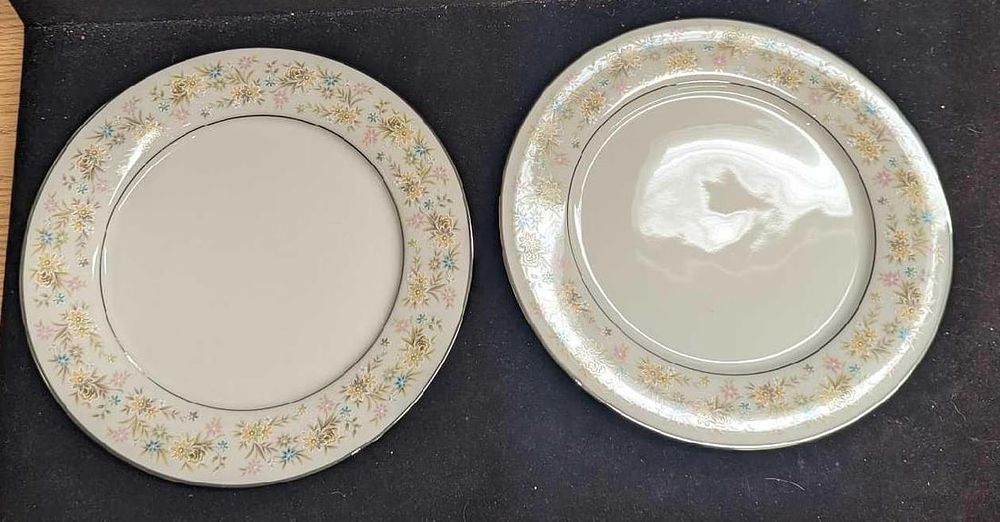 Lot 390: 2 Retired Noritake Blossom Time Dinner Plates E
