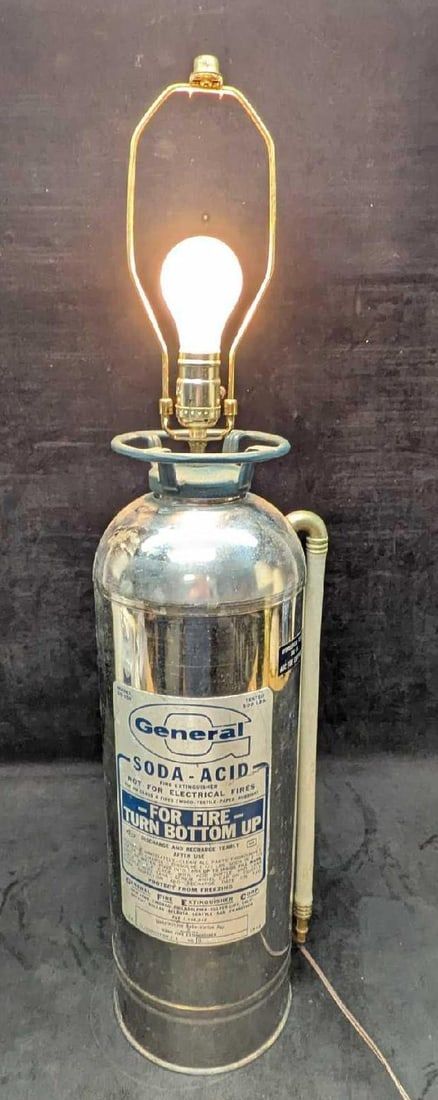 Lot 393: Converted General Fire Extinguisher Table Lamp