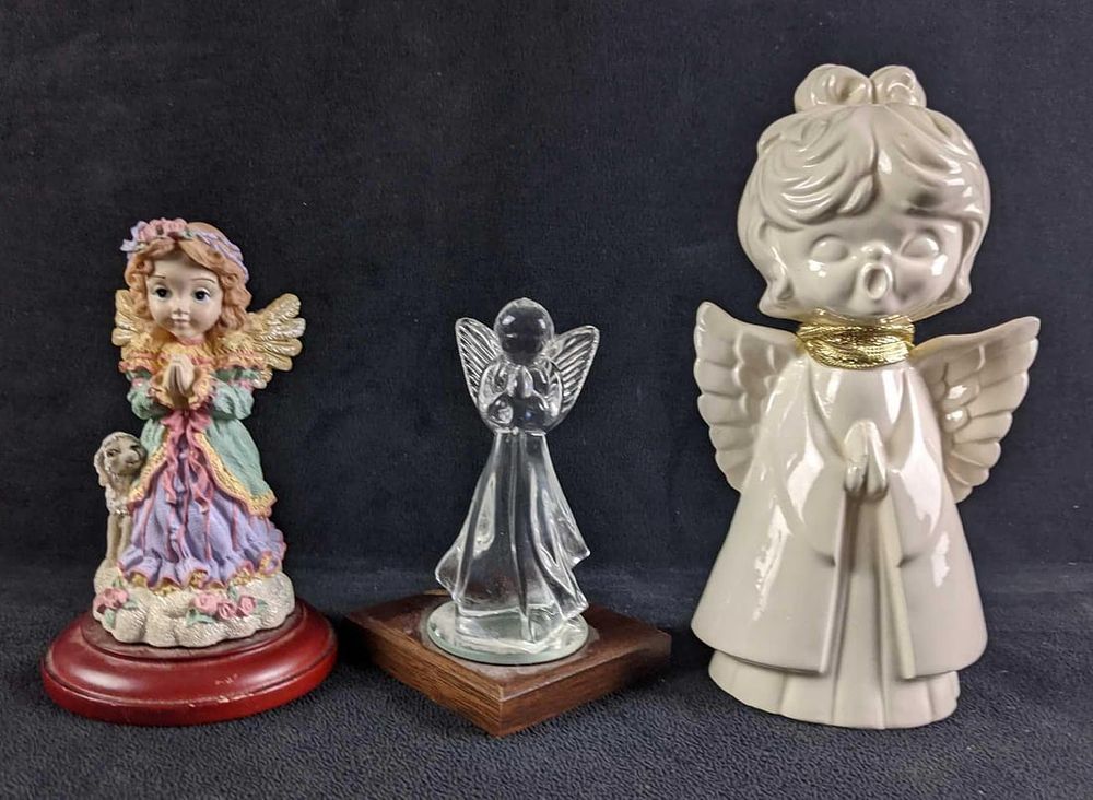 Lot 409: Lot of Three Angel Figures