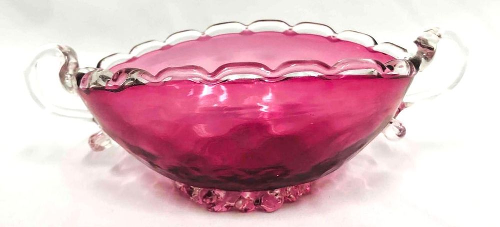 Lot 414: Vintage Purple Glass Candy Dish