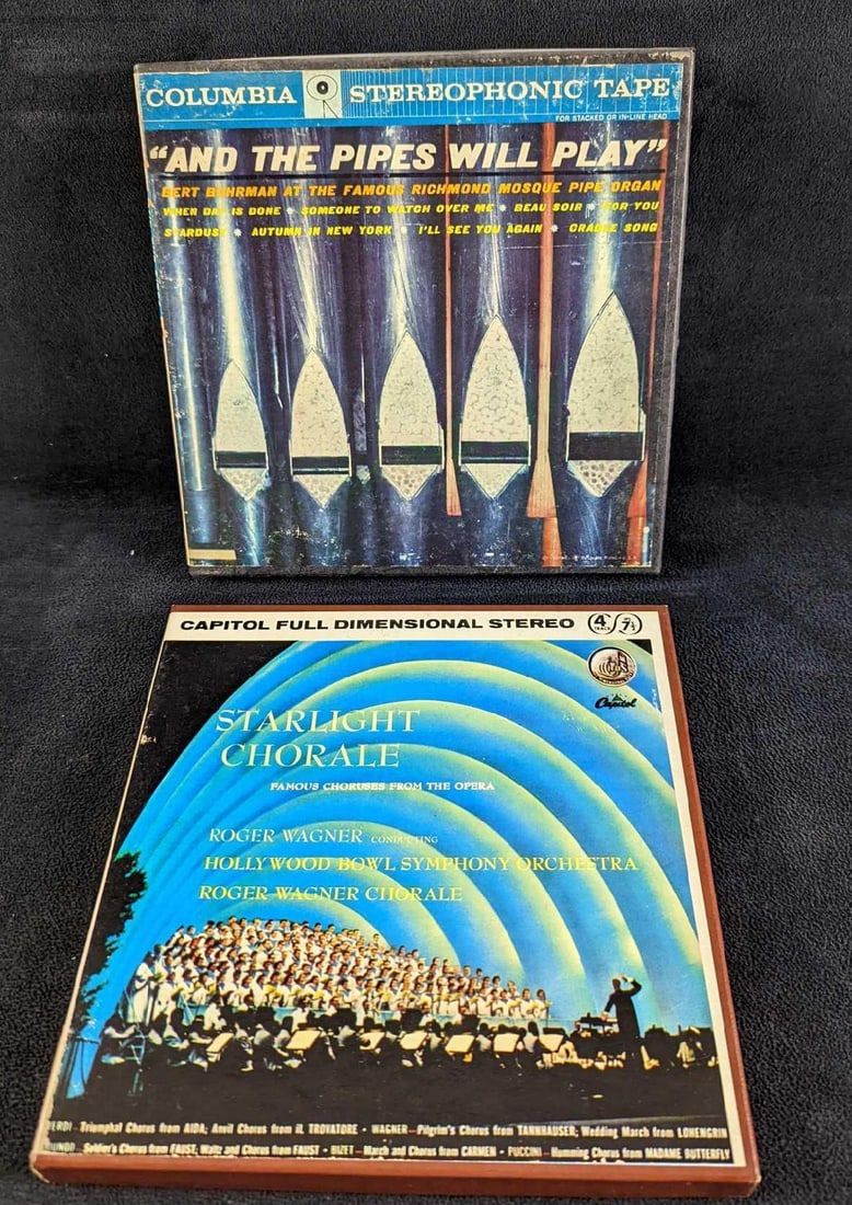 Lot 443: And The Pipes Will Play & Starlight Chorale  4 Track Tapes