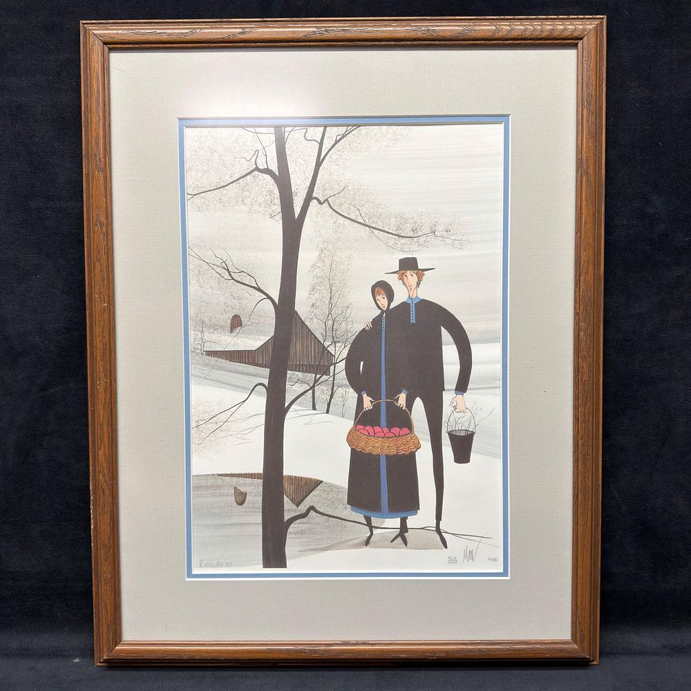 Lot 482: Patricia Buckley Moss Days Work Over Signed and Numbered Framed Print