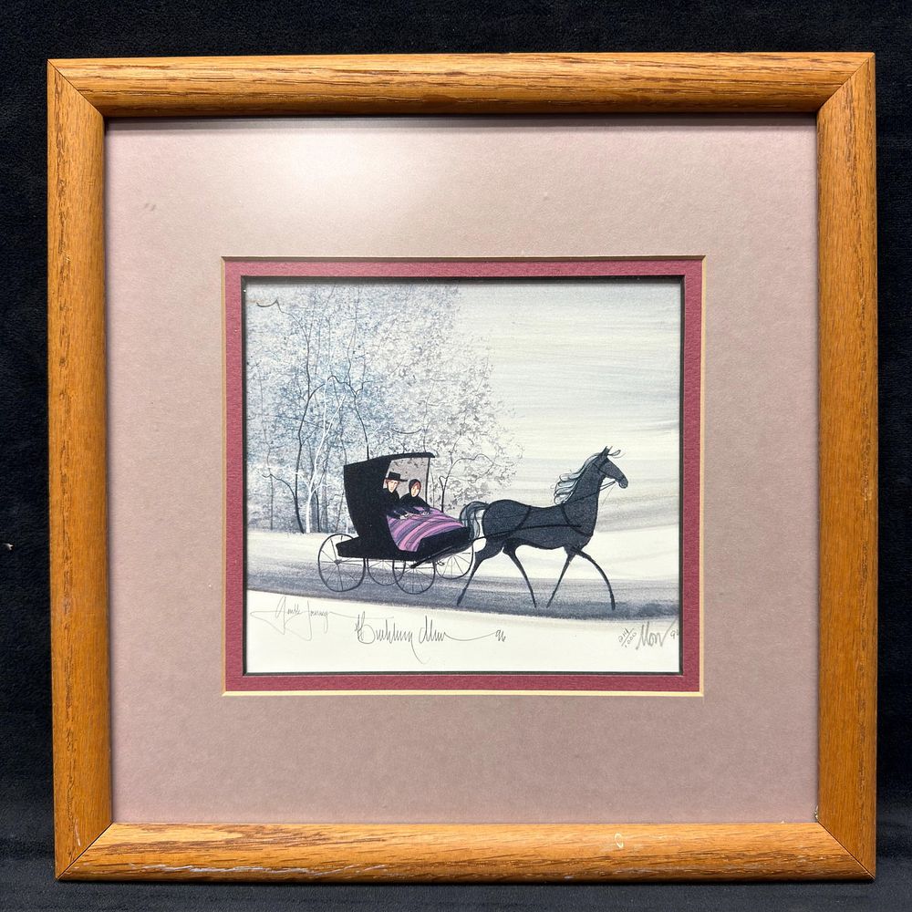 Lot 486: P. Buckley Moss Gentle Journey Signed and Numbered Framed Print 214 of 1000