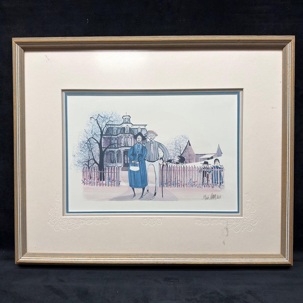 Lot 489: Patricia Buckley Moss Sunday Best Signed and Numbered Framed Print
