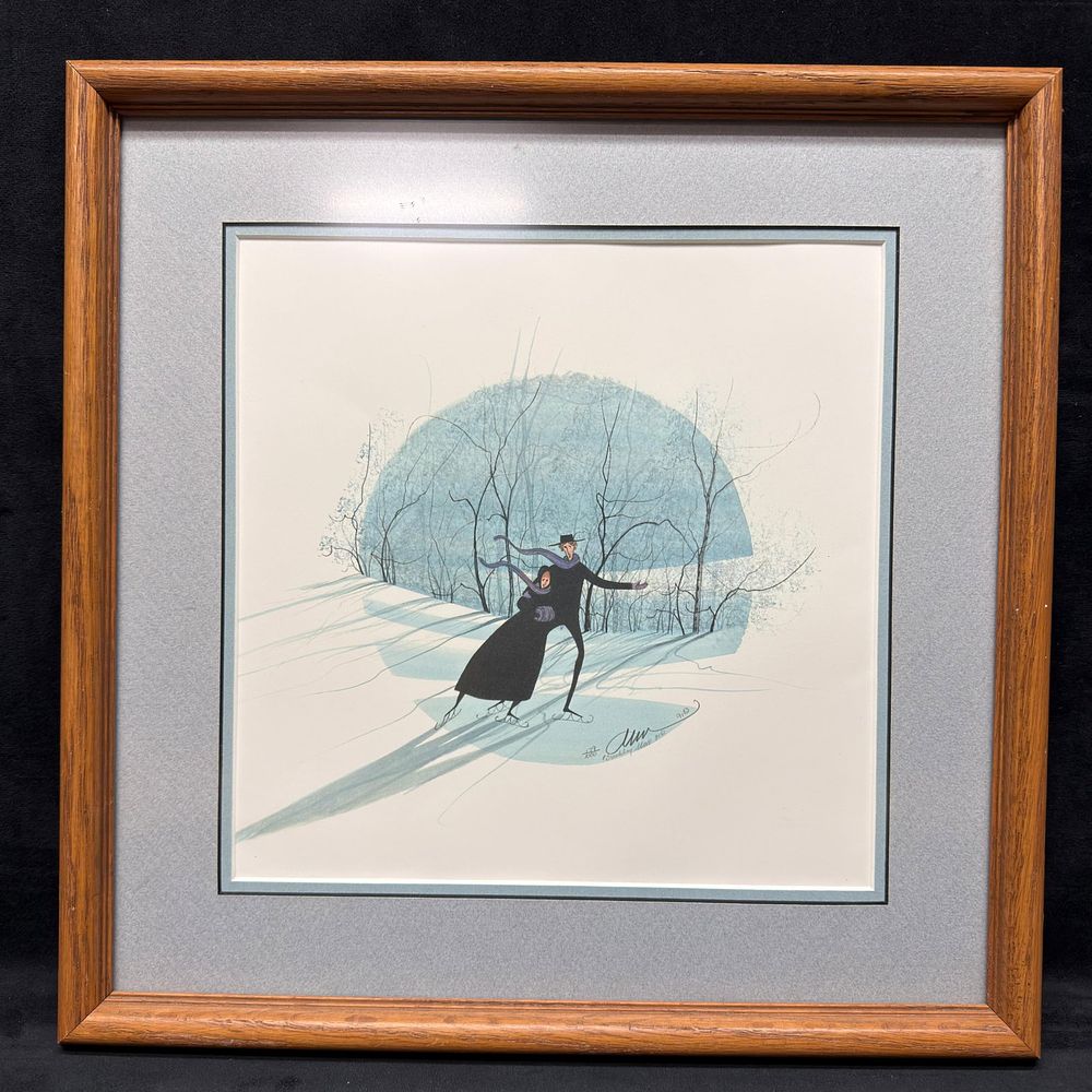Lot 490: P. Buckley Moss Winter Waltz Signed and Numbered Framed Print