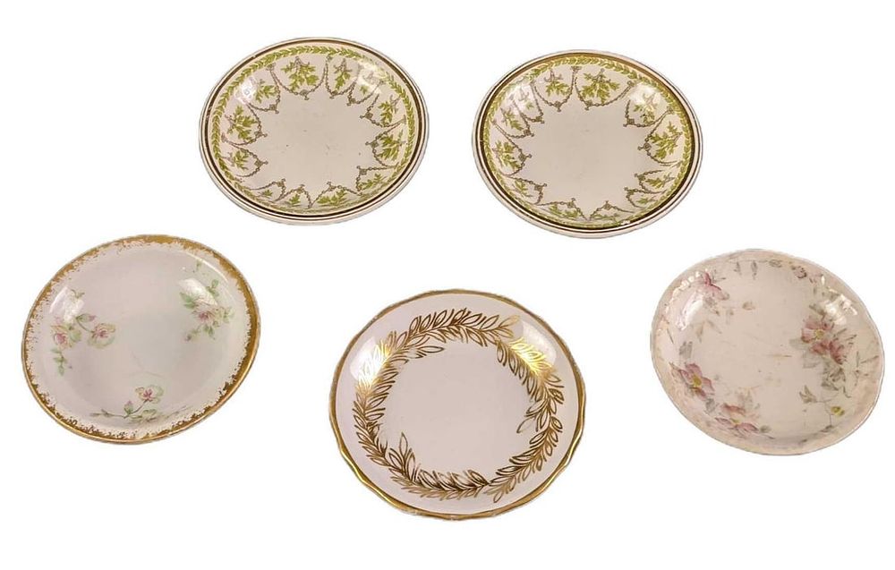 Lot 13: Five Vintage Fine China Mini Bowls And Plates