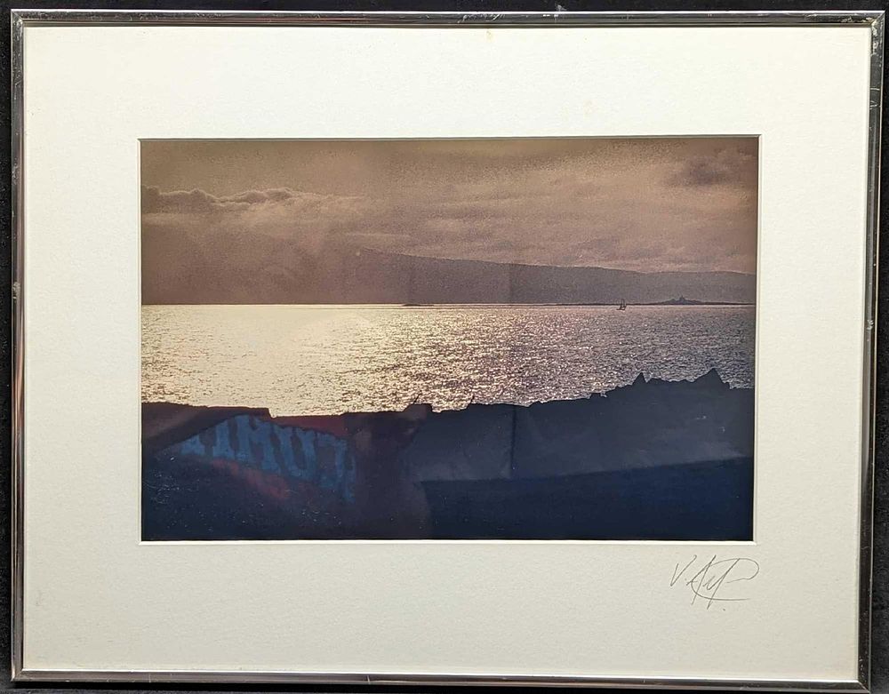 Lot 79: Framed Signed Coastal Photo Print