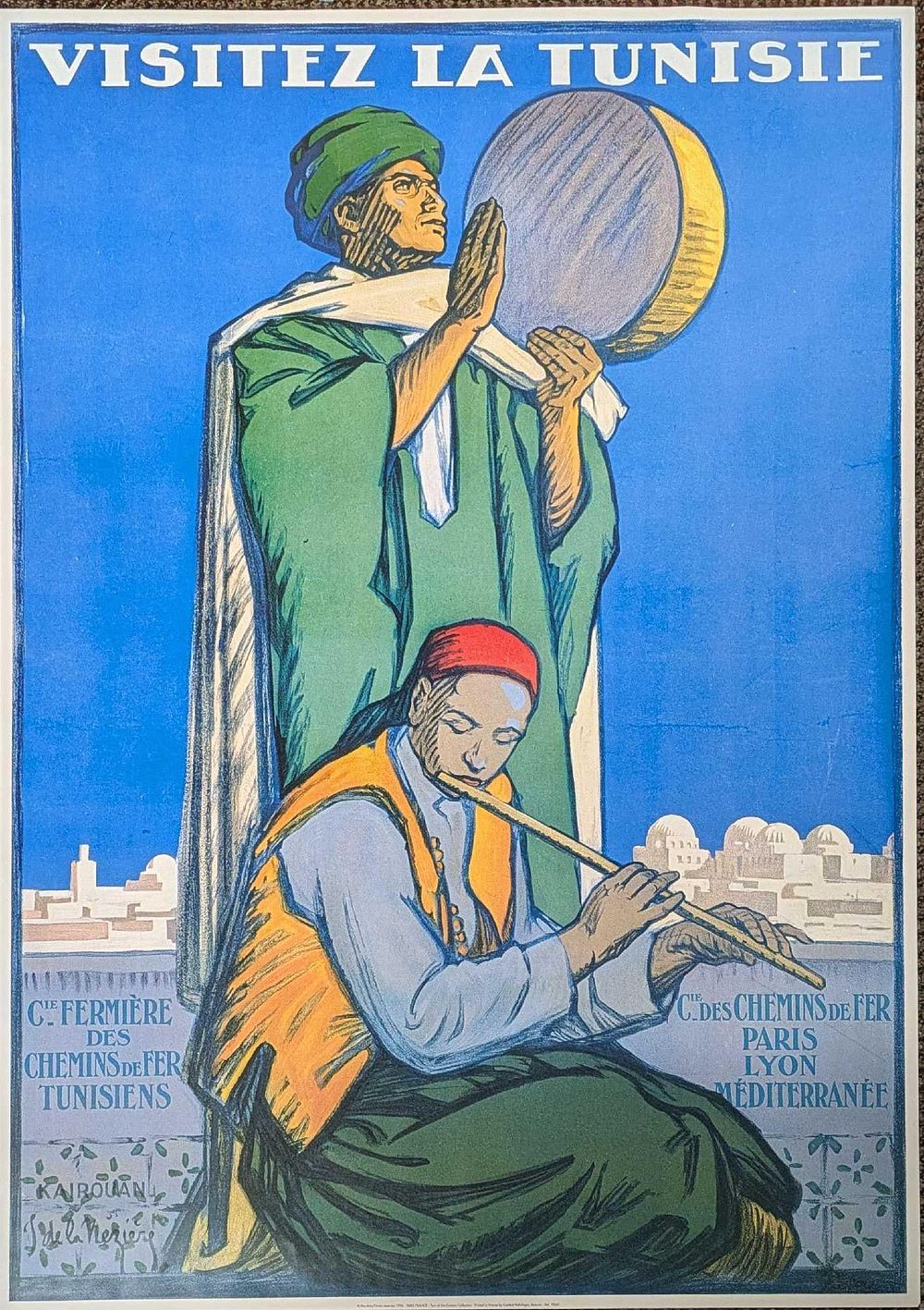 Lot 111: Visitez la Tunisie: Visit Tunisia Reproduction Poster