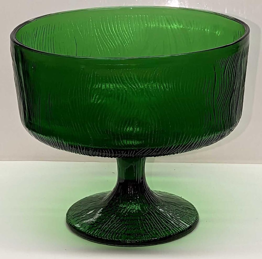 Lot 185: Vintage Hoosier Candy Green Glass Dish